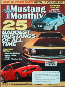 MUSTANG MONTHLY 2005 OCT - THE BADDEST MUSTANGS EVER